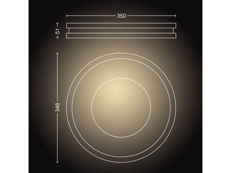 Philips Hue Being Plafond Ceiling Light - Black