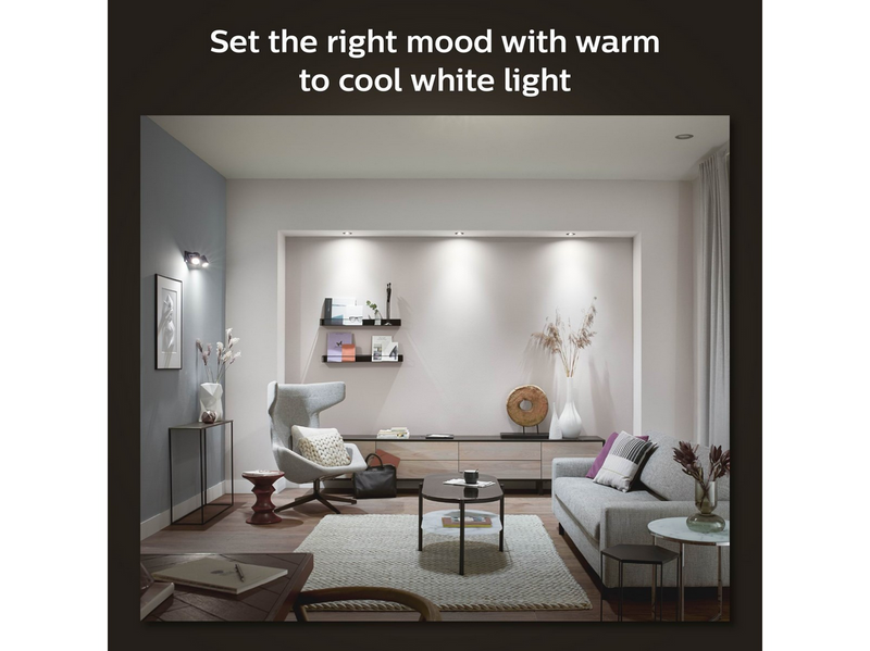 Philips Hue Milliskin Recessed Spotlight Round - Aluminium - 3-Pack