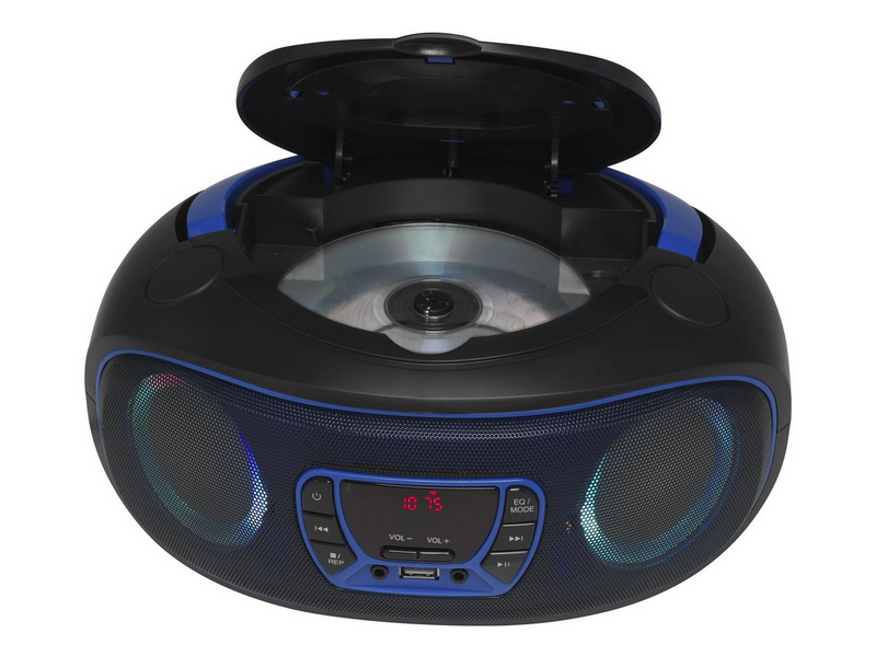 DENVER TCL-212BT - Blue - Boombox - CD - FM - USB - Bluetooth