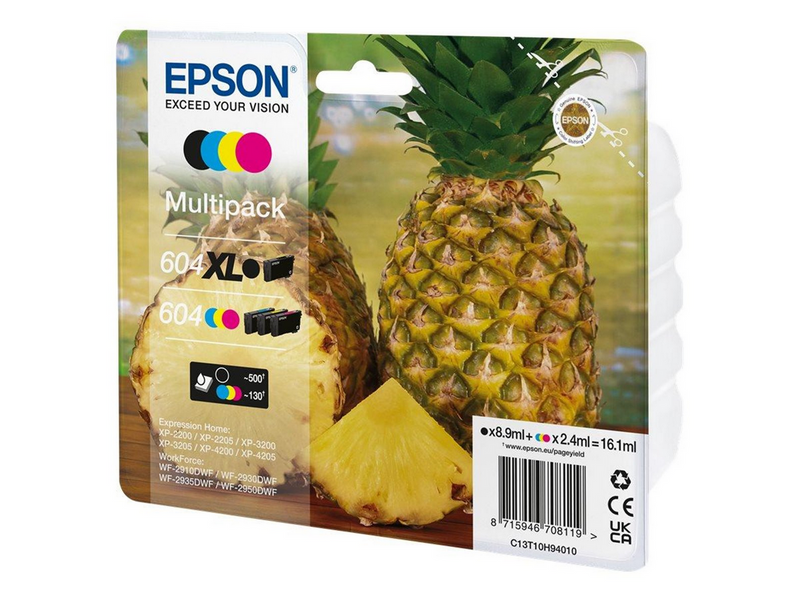 Epson 604XL Multipack - 4-pack - XL - black yellow cyan magenta - original -
