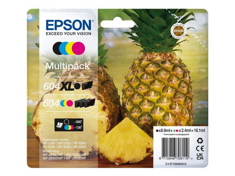Epson 604XL Multipack - 4-pack - XL - black yellow cyan magenta - original -