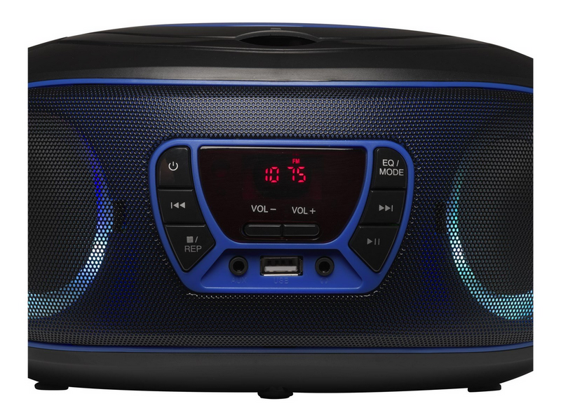 DENVER TCL-212BT - Blue - Boombox - CD - FM - USB - Bluetooth