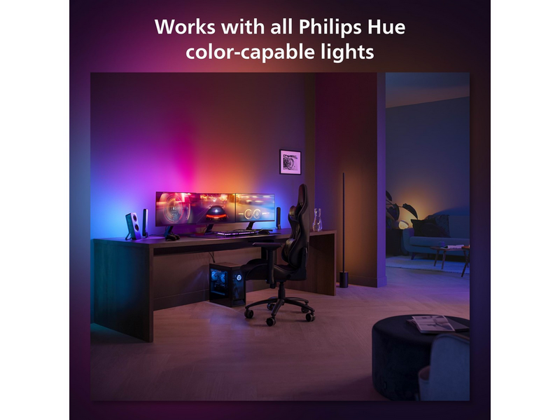 Philips Hue Play Gradient PC Lightstrip 24-27" 3-Pack + Hue Bridge