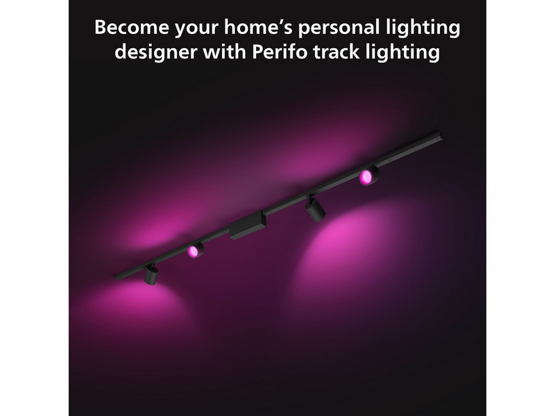 Philips Hue Perifo Ceiling Set - 4 Cylinder Spots - Black