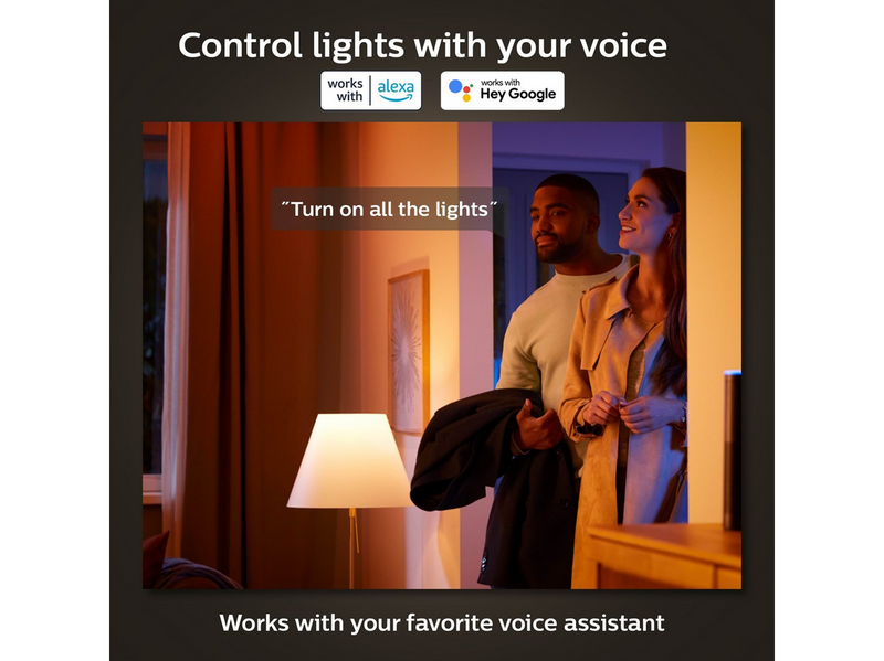 Philips Hue White Ambiance E14 Filament Candle 2-Pack
