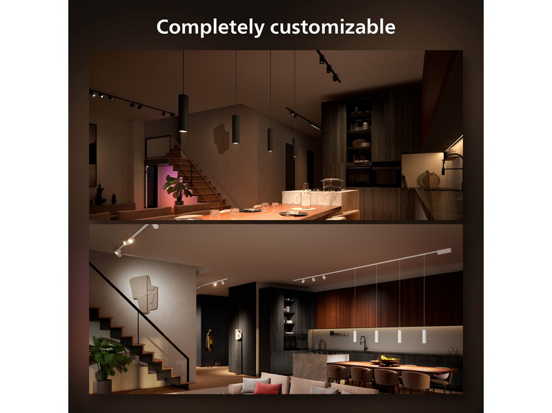 Philips Hue Perifo Ceiling Set - 4 Cylinder Spots - Black