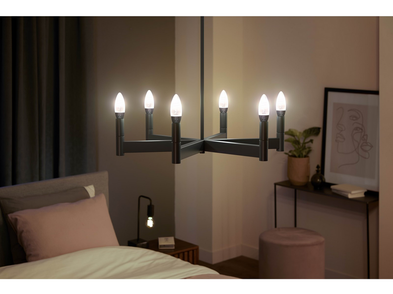 Philips Hue White Ambiance E14 Filament Candle 2-Pack