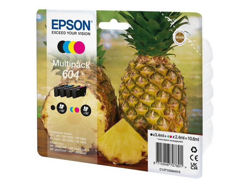 Epson 604 Multipack - 4-pack - black yellow cyan magenta - original - ink