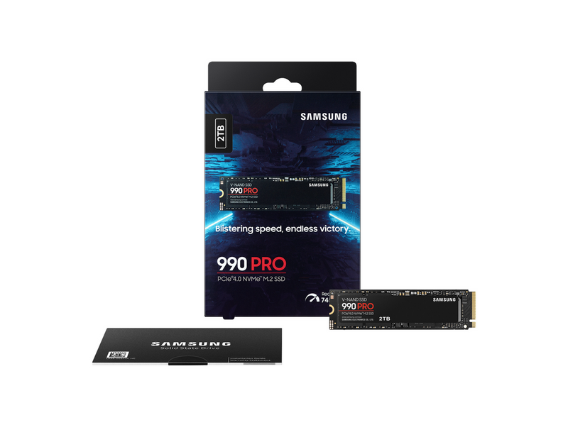 Samsung 990 Pro SSD - 2TB - Ohne Kühlkörper - M.2 2280 - PCIe 4.0