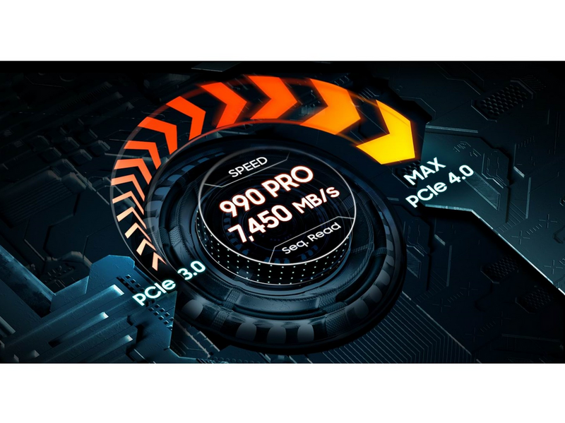 Samsung 990 Pro SSD - 2TB - Ohne Kühlkörper - M.2 2280 - PCIe 4.0