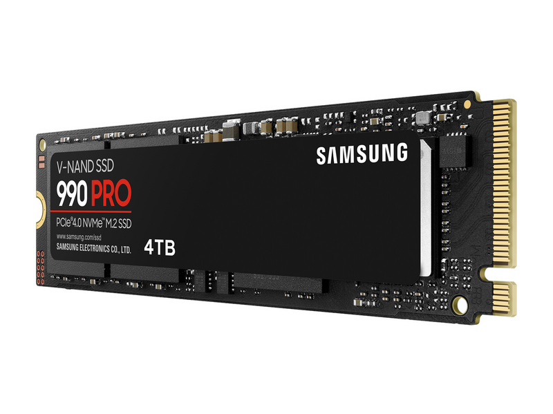 Samsung 990 Pro SSD - 4TB - Ohne Kühlkörper - M.2 2280 - PCIe 4.0