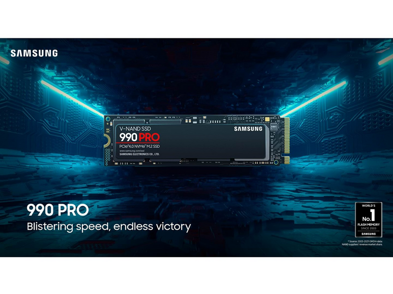 Samsung 990 Pro SSD - 2TB - Ohne Kühlkörper - M.2 2280 - PCIe 4.0