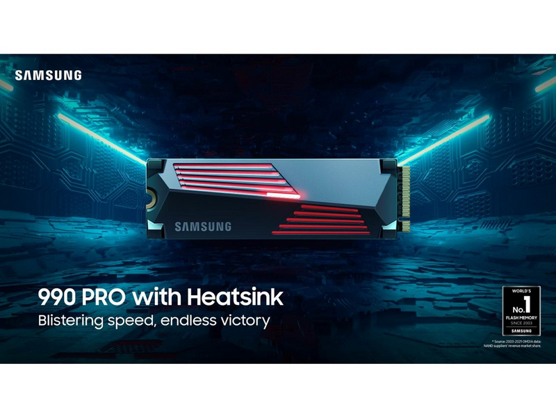 Samsung 990 Pro SSD - 4TB - Ohne Kühlkörper - M.2 2280 - PCIe 4.0