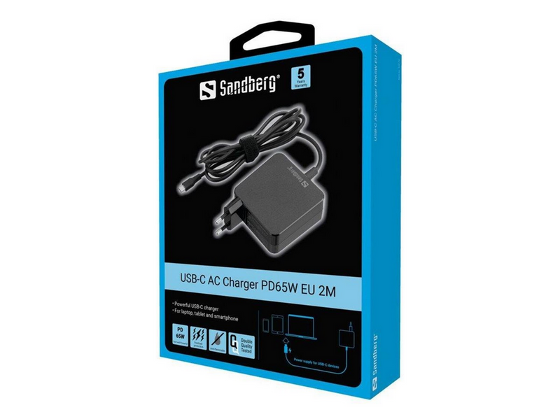 Sandberg USB-C AC Charger PD65W - 2m