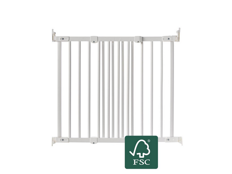 BabyDan FlexiFit Safety Gate Wood White 69-106.5 cm
