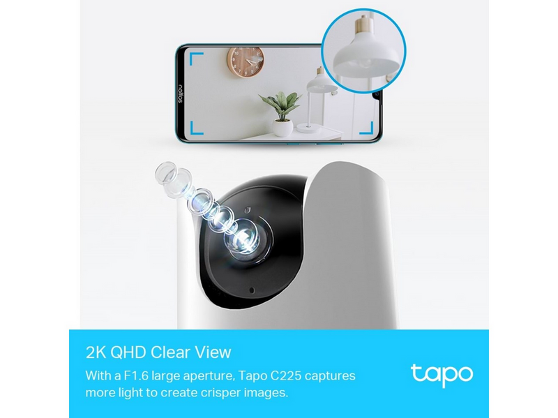 TP-Link Tapo C225 Pan/Tilt AI Home Security Wi-Fi Camera