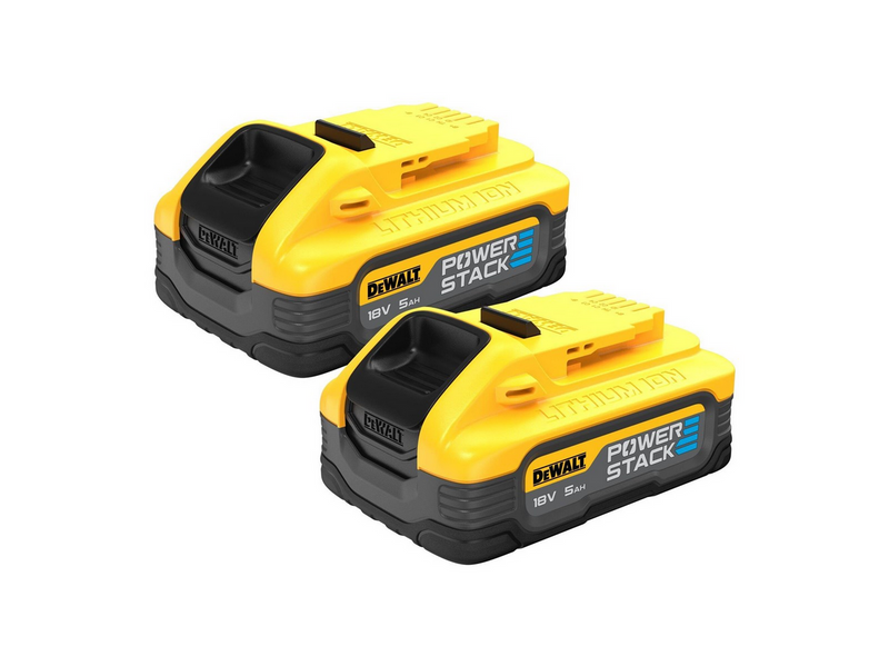 Dewalt DCBP518H2-XJ 18V XR POWERSTACK 5AH Battery, Twin Pack