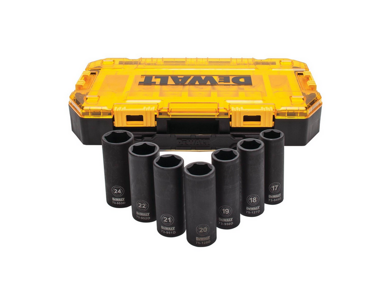 Dewalt Deep Impact Metric Socket Set DWMT74737-0
