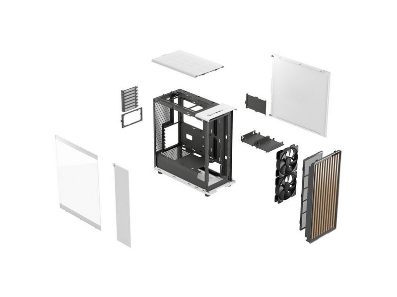 Fractal Design North TG - Chalk White - Gehäuse - Miditower - Weiß