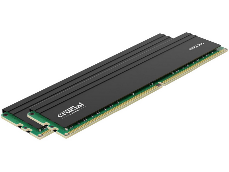 Crucial PRO DDR4-3200 - 64GB - CL22 - Dual Channel (2 pcs) - Intel XMP - Schwarz
