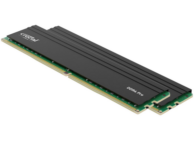 Crucial PRO DDR4-3200 - 64GB - CL22 - Dual Channel (2 pcs) - Intel XMP - Schwarz