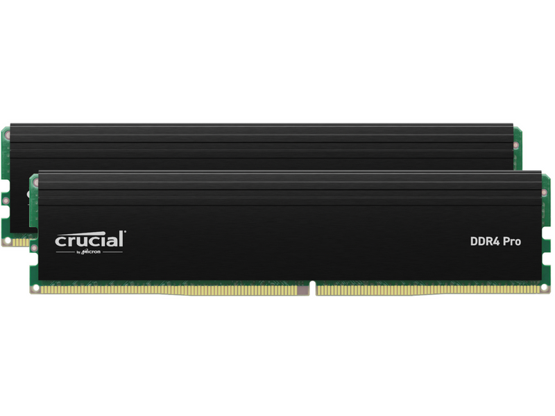 Crucial PRO DDR4-3200 - 32GB - CL22 - Dual Channel (2 pcs) - Intel XMP - Schwarz