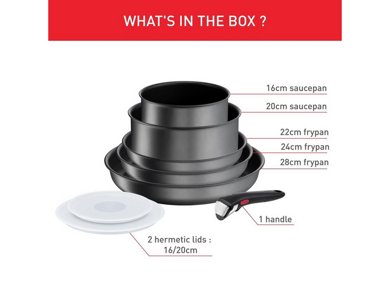 Tefal Ingenio Daily Chef ON - 8 teiliges Kochtopf-Set