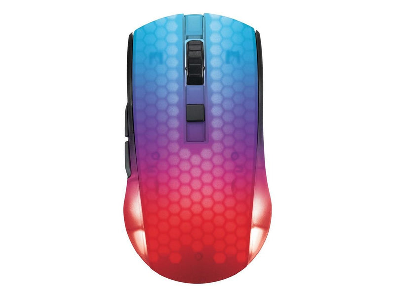 Deltaco GAMING DM320 Transparents RGB Wireless - Gaming Maus (Schwarz)