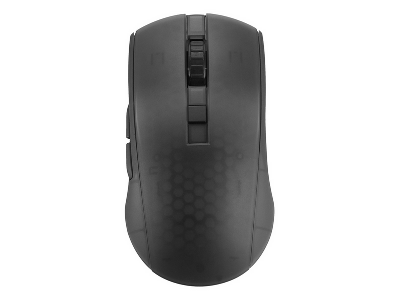 Deltaco GAMING DM320 Transparents RGB Wireless - Gaming Maus (Schwarz)