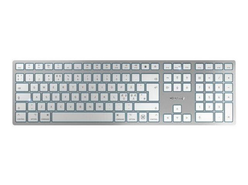 Cherry KC 6000 SLIM FOR MAC - Tastatur - Nordic ISO - Silber