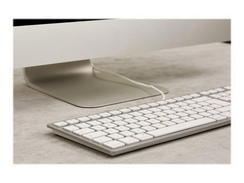 Cherry KC 6000 SLIM FOR MAC - Tastatur - Nordic ISO - Silber
