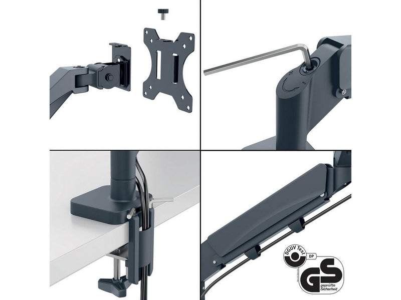 Leitz Ergo Platzsparender Single Monitorarm