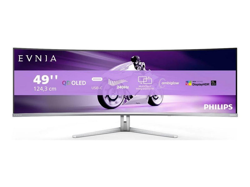 49" Philips Evnia 8000 49M2C8900/00 - 5120x1440 - 240Hz - QD-OLED - 90W USB-C -