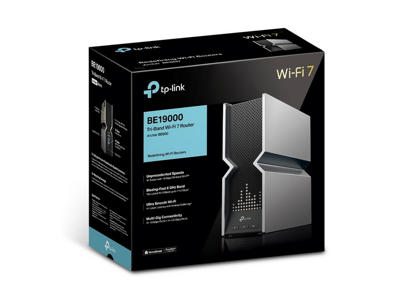 TP-Link ARCHER BE800 BE19000 Tri Band Wi-Fi 7 Router
