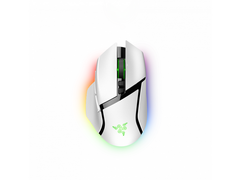 Razer Basilisk V3 Pro - Mercury - Gaming Maus (Weiß mit RGB Licht)