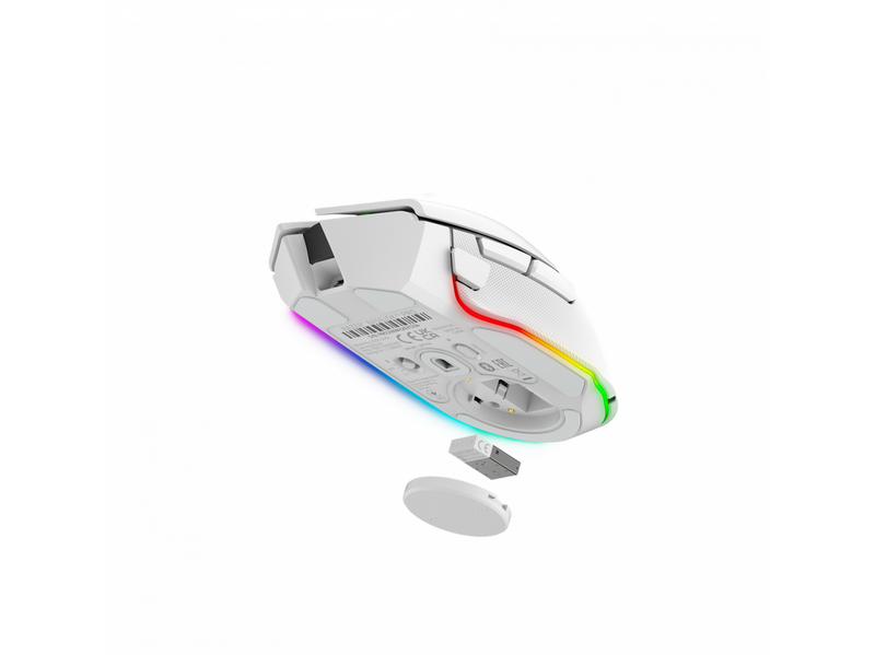 Razer Basilisk V3 Pro - Mercury - Gaming Maus (Weiß mit RGB Licht)