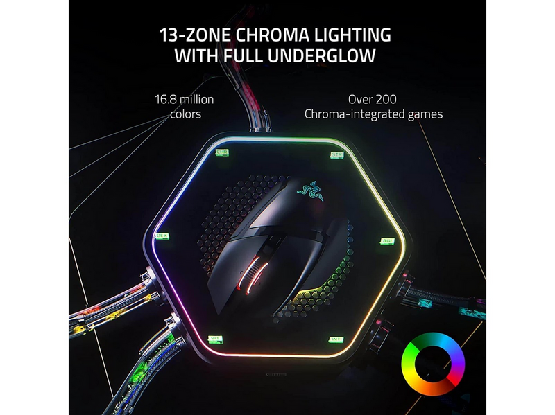 Razer Basilisk V3 Pro - Mercury - Gaming Maus (Weiß mit RGB Licht)