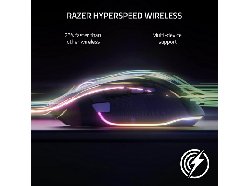 Razer Basilisk V3 Pro - Mercury - Gaming Maus (Weiß mit RGB Licht)
