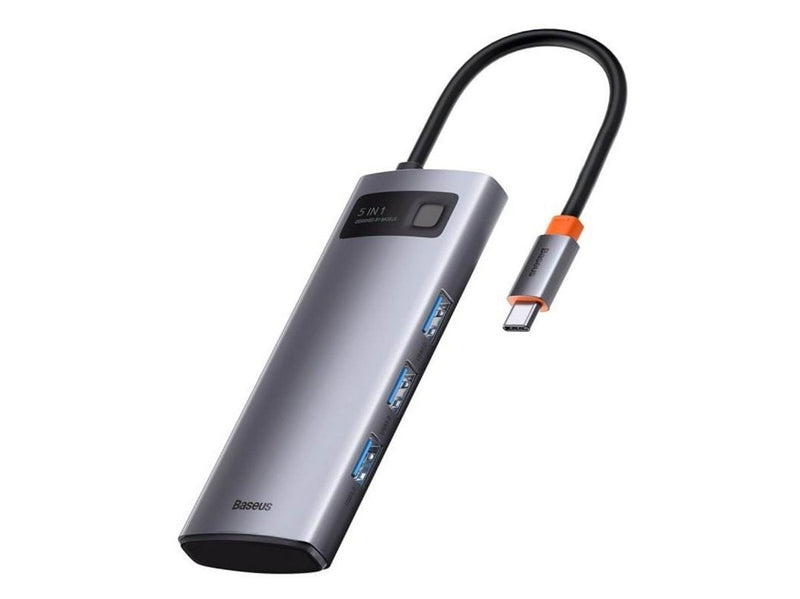 Baseus Hub 5in1 Metal Gleam Series USB-C to 3x USB 3.0 + HDMI + USB-C PD