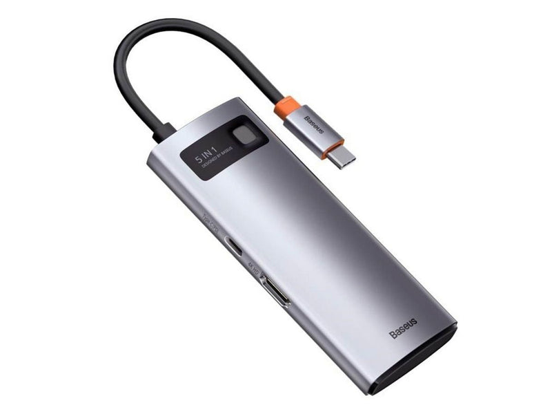 Baseus Hub 5in1 Metal Gleam Series USB-C to 3x USB 3.0 + HDMI + USB-C PD