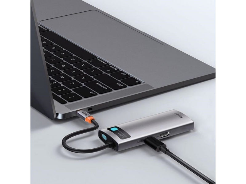 Baseus Hub 5in1 Metal Gleam Series USB-C to 3x USB 3.0 + HDMI + USB-C PD