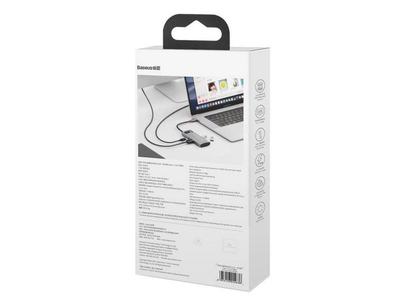 Baseus Hub 5in1 Metal Gleam Series USB-C to 3x USB 3.0 + HDMI + USB-C PD