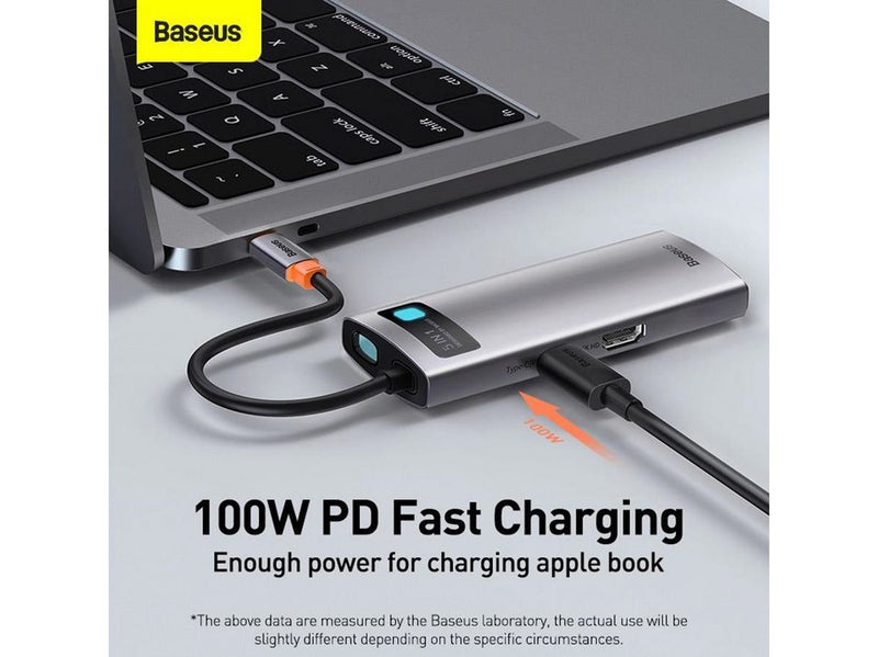 Baseus Hub 5in1 Metal Gleam Series USB-C to 3x USB 3.0 + HDMI + USB-C PD