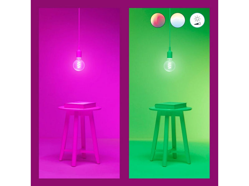 WiZ Color G95 E27 Smart Filament Globe Bulb - RGB/16 Million colors + Dimmable