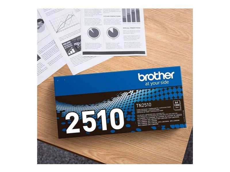 Brother TN-2510 - high capacity - black - original - toner cartridge