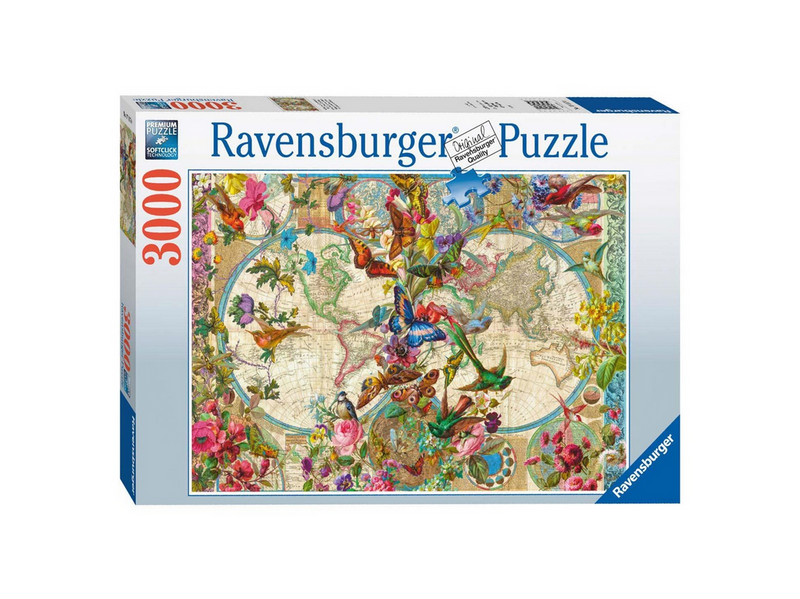 Ravensburger Flora & Fauna World Map 3000pcs