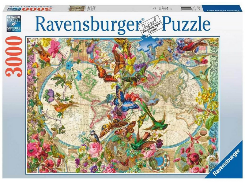 Ravensburger Flora & Fauna World Map 3000pcs