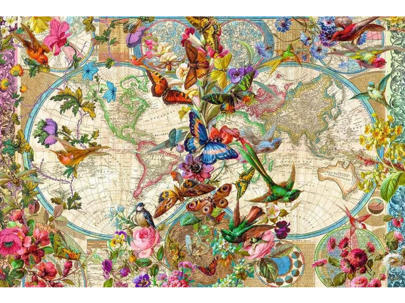 Ravensburger Flora & Fauna World Map 3000pcs