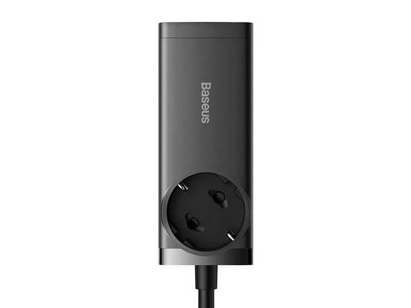 Baseus GaN3 Pro wall charger / powerstrip 2xUSB + 2xUSB-C + AC 100W (black)