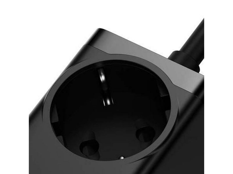 Baseus GaN3 Pro wall charger / powerstrip 2xUSB + 2xUSB-C + AC 100W (black)